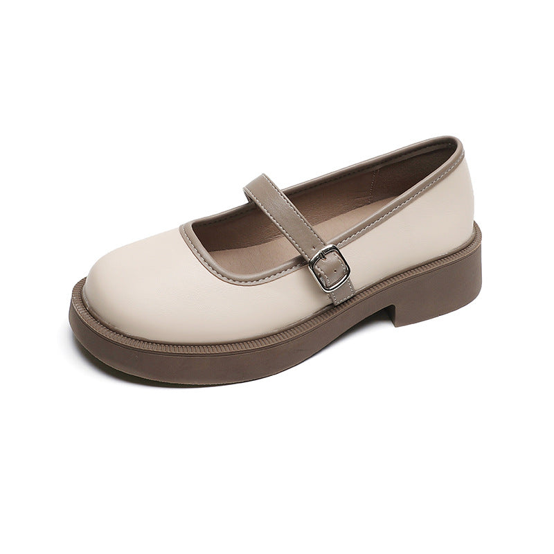 Women's French Style Mary Jane Spring Round Women's Shoes