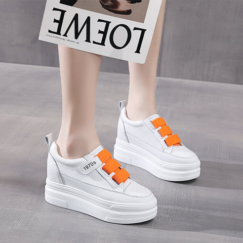 Women's Hidden White Summer Thin Breathable Platform Casual Shoes