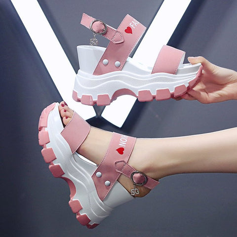 Wedge Fairy Summer Wind Platform Height Increasing Insole Sandals