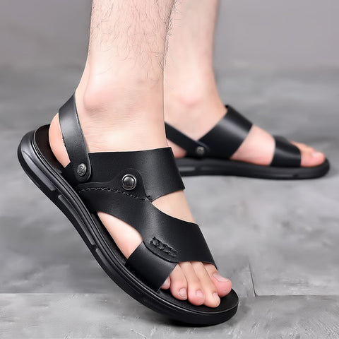 Men's Summer Beach Genuine Fashion Soft Bottom Sandals