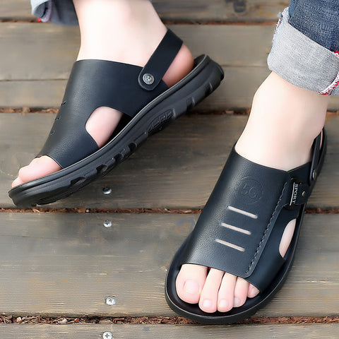Attractive Men's Beach Korean Versatile Dual-use Sandals