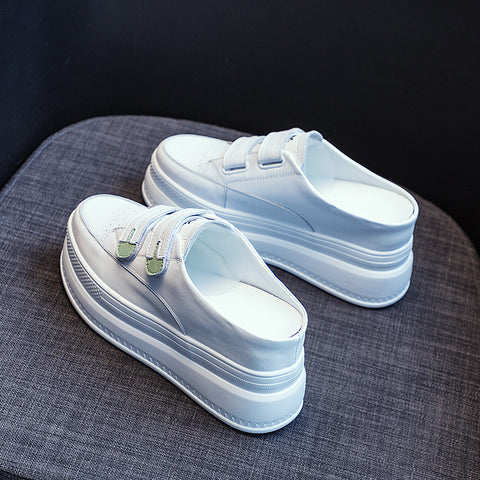 Women's Slip-on Velcro Breathable Comfortable Platform Muffin Slippers