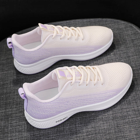 Korean Style All-match Female Breathable Flyknit Sneakers