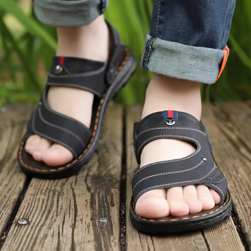 Men's Summer Dual-use Beach Handmade Stitching Breathable Sandals