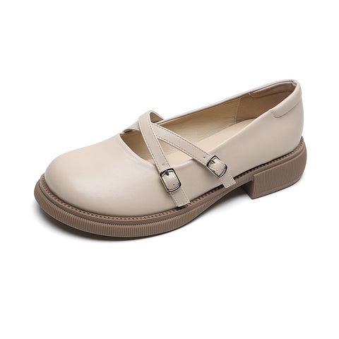 Mary Jane French Cute Preppy Style Mocassins pour femmes