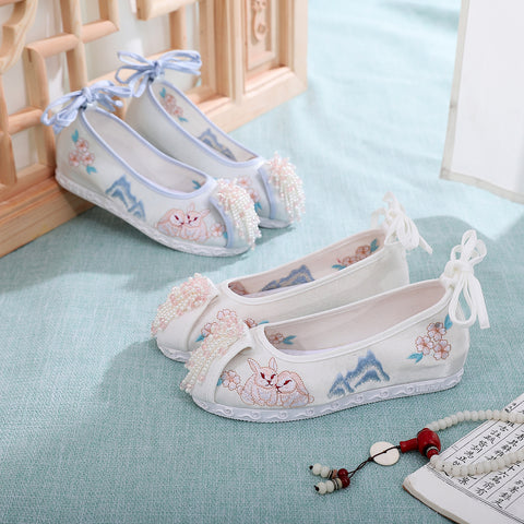 Rabbit Height Increasing Insole Han Chinese Canvas Shoes