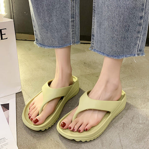 Women's Couple's Thick-soled Beach Flip-flops Outdoor Fashionable Summer Sandals