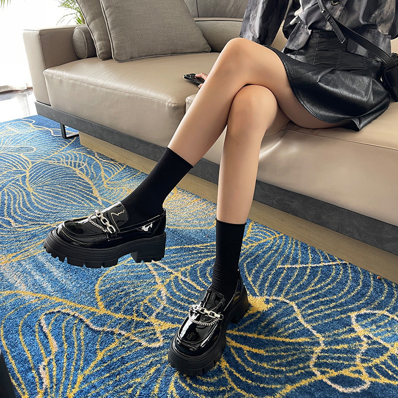 Trendy Women's Style Preppy Fat Feet Loafers
