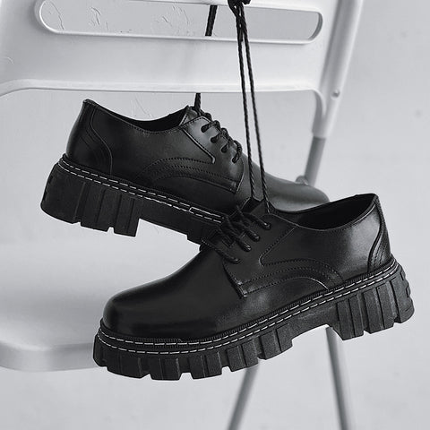 Chaussures pour hommes noires de style Daren Hong Kong pour hommes