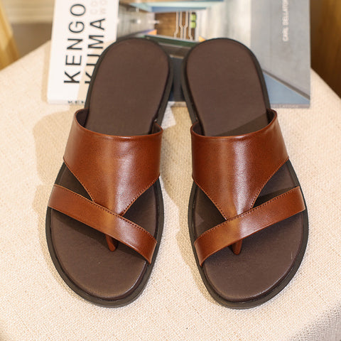 Men's First Layer Cowhide Outdoor Trendy Sandals