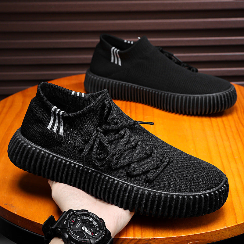 Men's Fly Woven Mesh Socks Fashion Lazy Casual Shoes