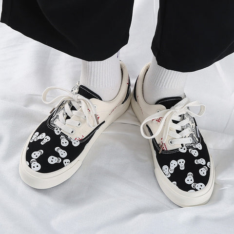 Women's & Men's Korean Style Lovers Preppy Canvas Shoes