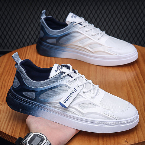 Men's Portable All-match White Skateboard Sports Leisure Sneakers