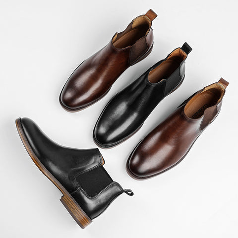 Men's Formal Wear Vintage High-top British Business Top Boots