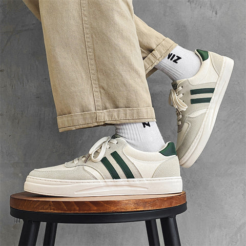 Men's Street Shooting White Vintage Trendy Board Canvas Shoes