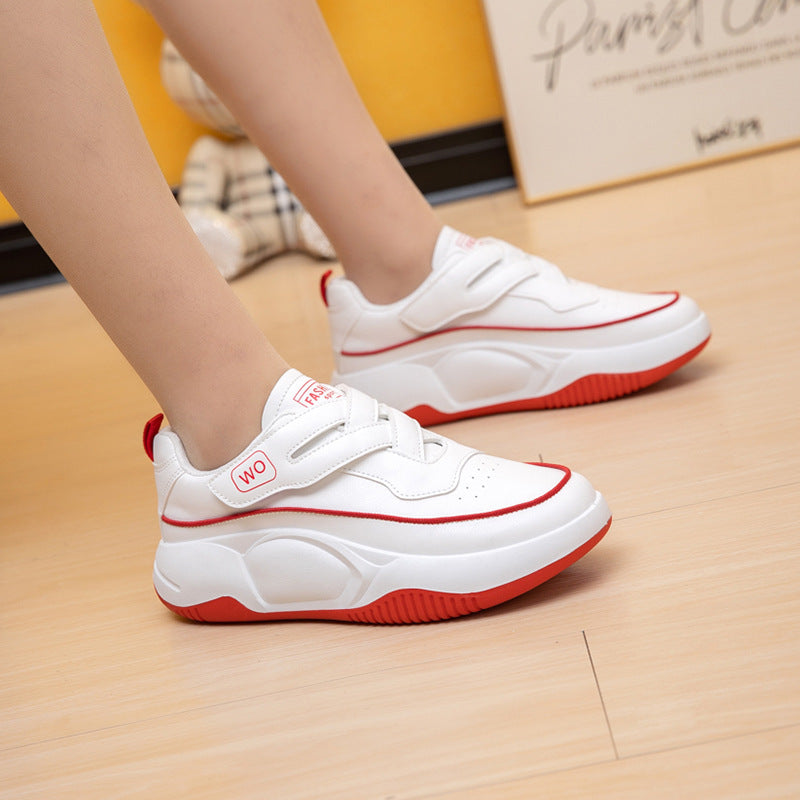 Women's Real Soft White For Spring Platform Casual Shoes