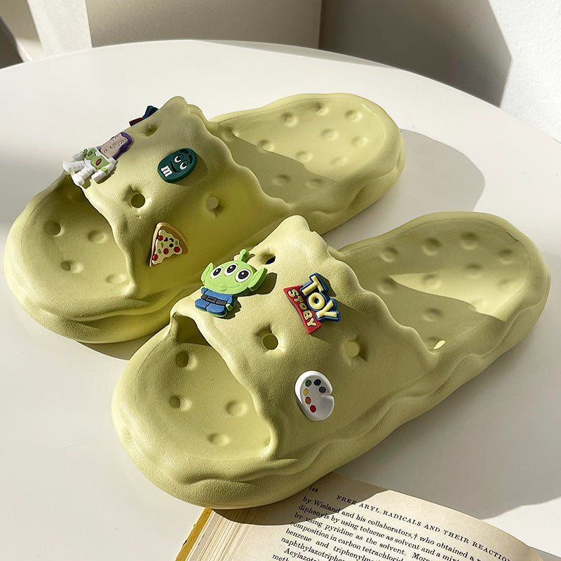 Women's Summer Cartoon Cute Interior Home Thick-soled Slippers