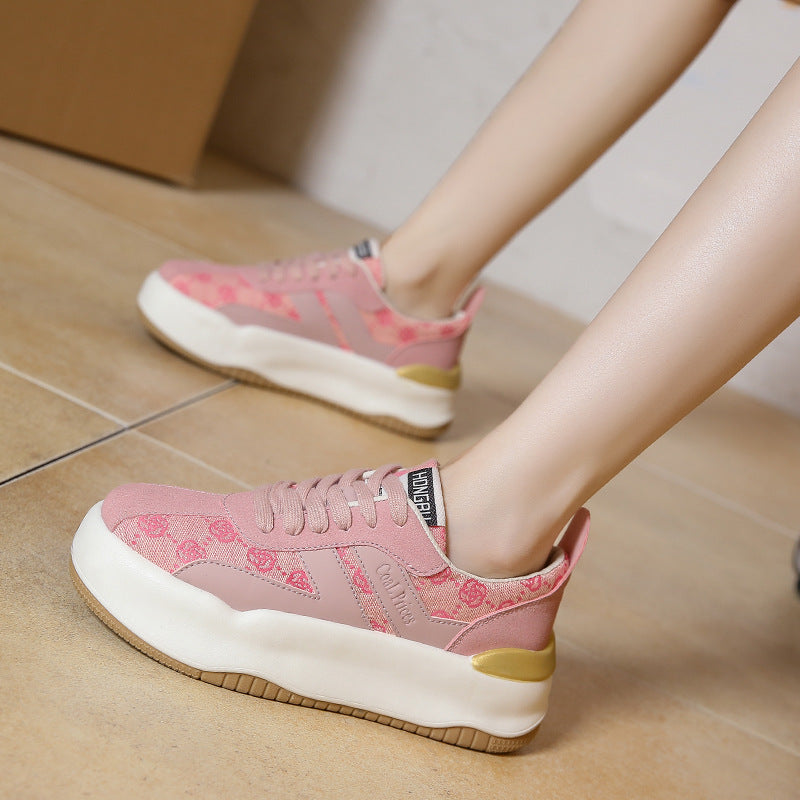 Thick Bottom Heightened Platform Korean Style Casual Shoes
