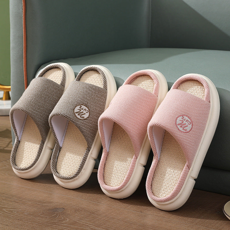 Thick Bottom Breathable Girly Style Home House Slippers