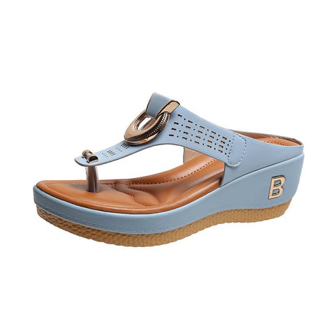 Sommer-Strand-Flip-Toe-Wedge-Sandalen für Damen