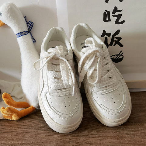 Women's Autumn White Flat Summer Breathable Versatile Men's Shoes