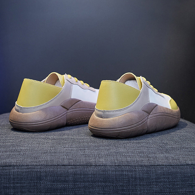 Frühlings-Muffin-Plattform-Sneaker für Damen im koreanischen Stil
