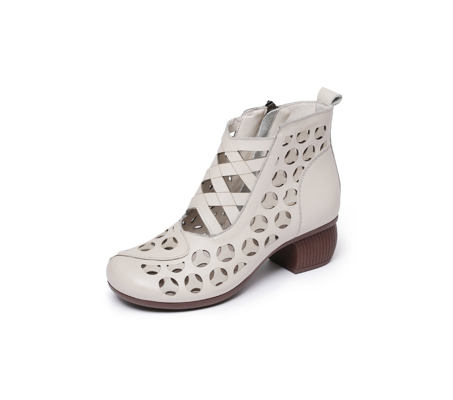 Women's Summer Ethnic Style First Layer Cowhide Sandals