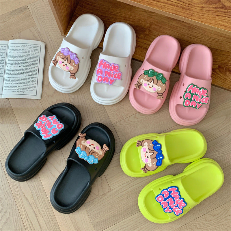 Cartoon Cute Princess Home Indoor Soft Soled House Slippers
