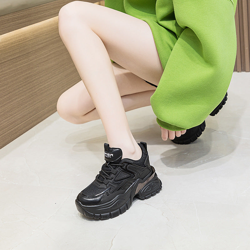 Stylish Women's Increasing Insole Dad Platform Sneakers