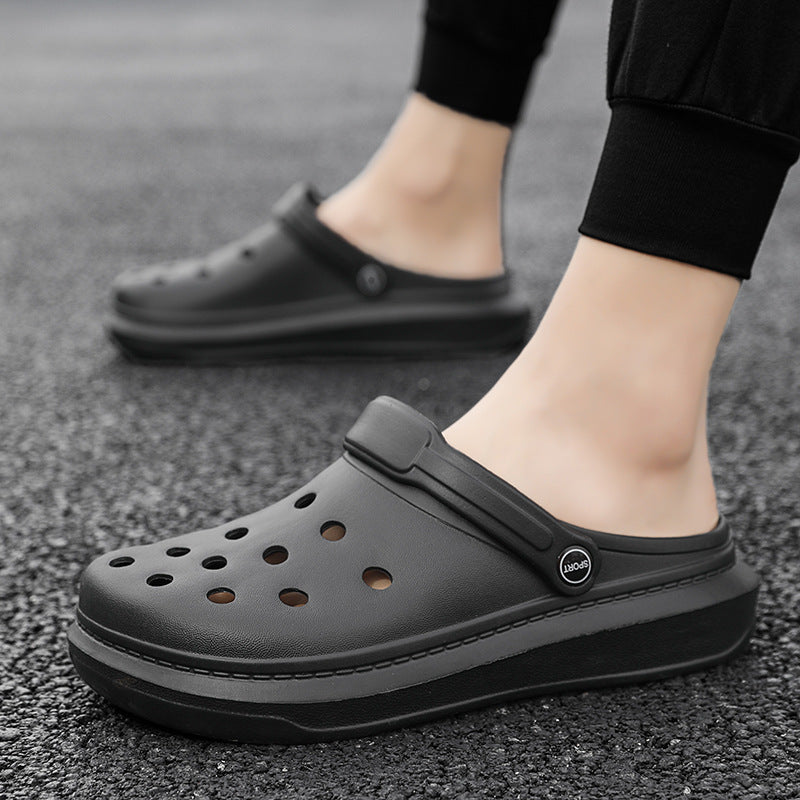 Men's Outdoor Thick Sole Toe Cap Sandals