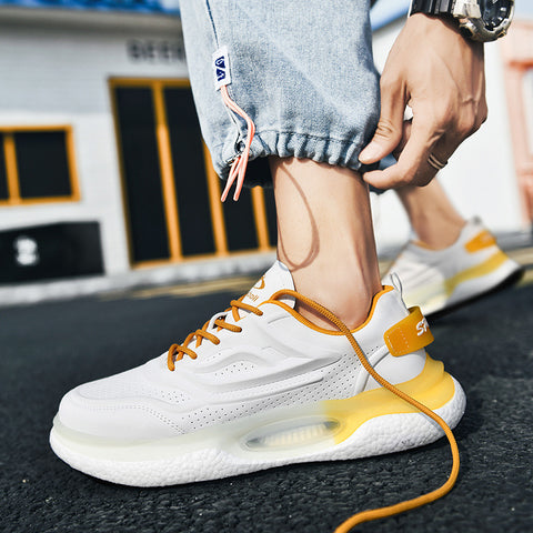 Men's Platform Breathable Clunky Korean Style Trendy Sneakers