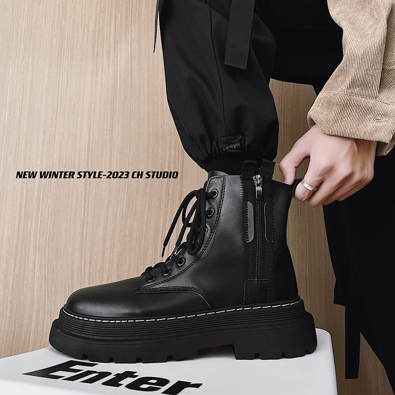 Men's Fan High-top Trendy Hong Kong Style Boots