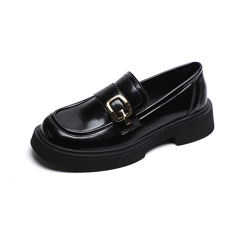Graceful Women's Chunky Square/round Head Small Loafers