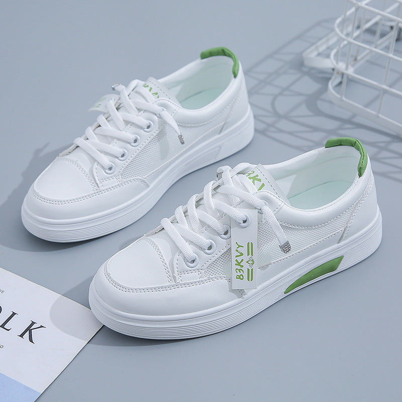 Women's Surface White Summer Korean Style Soleplate For Casual Shoes