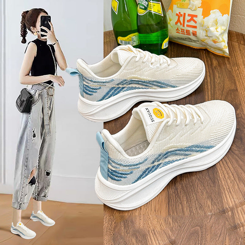 Women's Flying Woven Summer Sports Breathable Fitness Sneakers