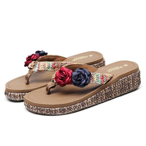 Women's Summer Fashion Outdoor Flip-flops Thick-soled Non-slip Slippers