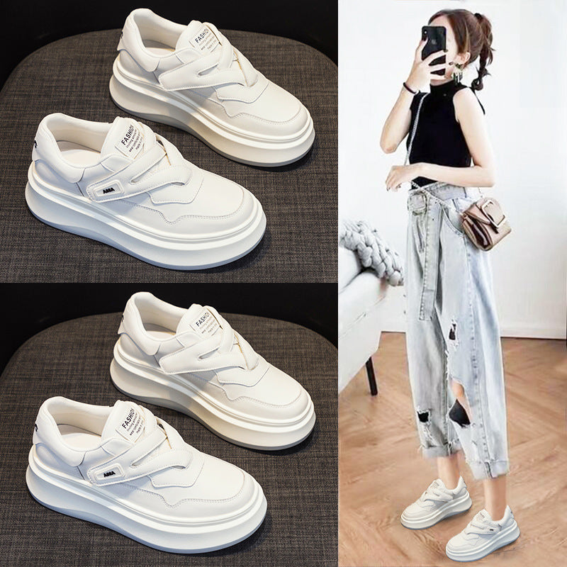 Stylish Women's Bottom White Thick Sports Casual Shoes