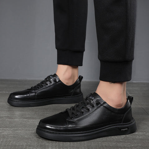 Cool Men's Slip-on Genuine Fashion Flat Sneakers
