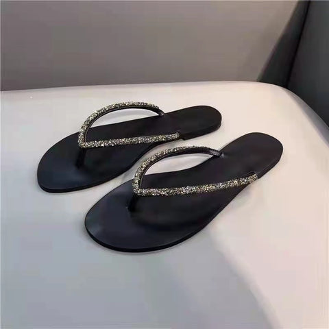 Style Summer Flip-flops Flat Square Toe Sandals