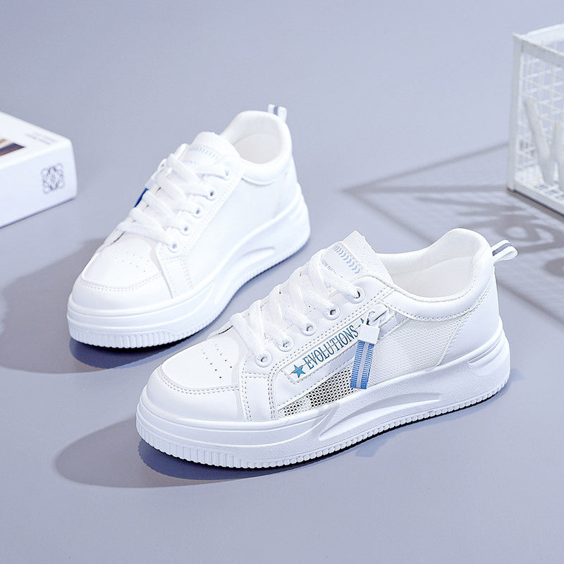 Women's & Students' Summer Mesh Surface White Korean Style Sneakers