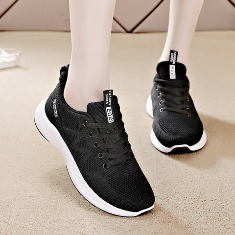 Women's Autumn Flat All-match Breathable Leisure Tourist Soft Bottom Sneakers