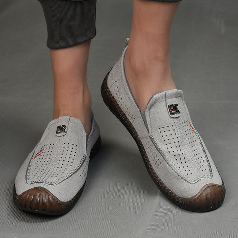 Innovative Men's Cloth Breathable Tendon Loafers