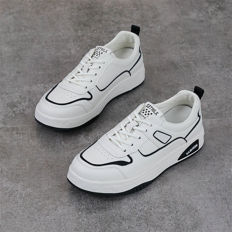 Comfortable Women's Size White Breathable All-match Sneakers
