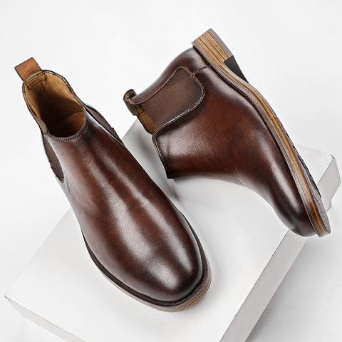 Men's Formal Wear Vintage High-top British Business Top Boots