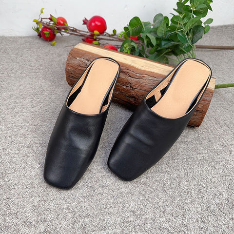 Women's Color Soft Surface Mori Style Handmade Sandals