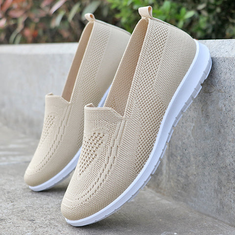 Women's Flying Woven Pumps Soft Canvas Shoes