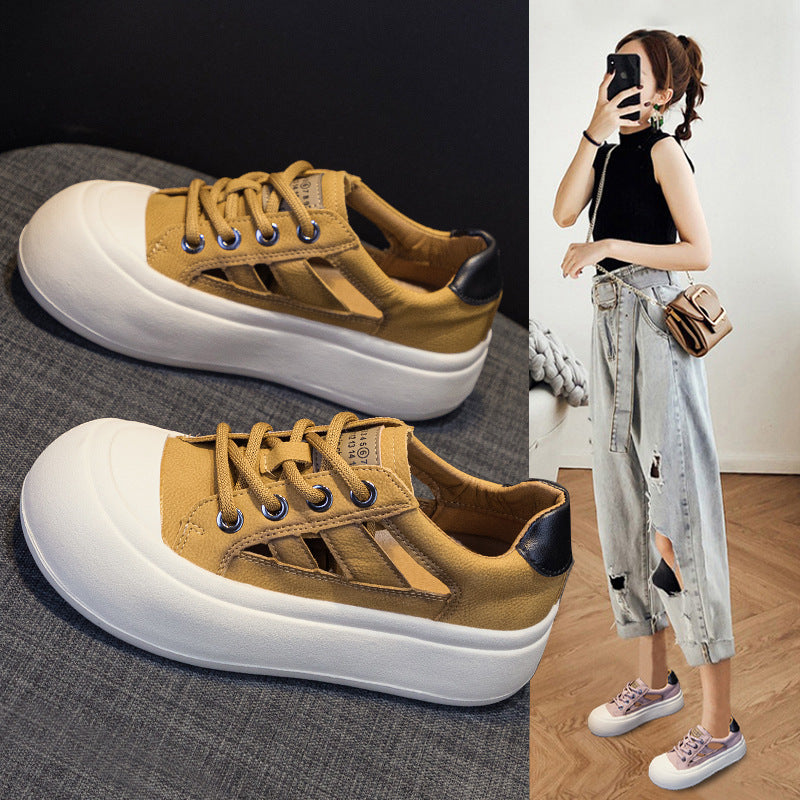 Women's Breathable Authentic Hollow Out Soft Bottom Wild Casual Shoes