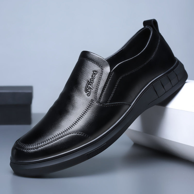 Men's Black For Slip-on Lazy Soft Bottom Casual Shoes