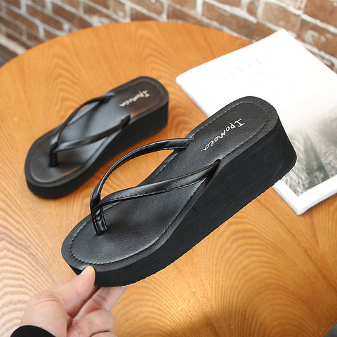 Women's Flip-flops Height-increasing Outdoor Beach Vacation Platform Slippers