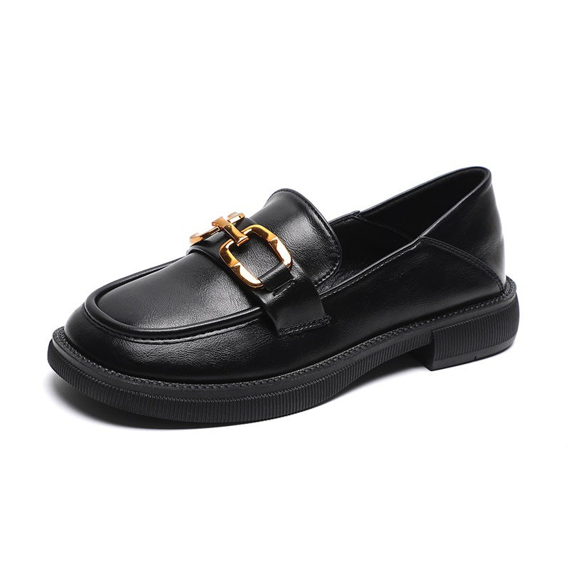 Women's Autumn Thick With British Style Uniform Pumps Loafers